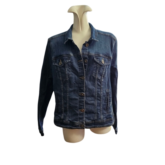 Steampunk Dog Handpainted On A Denim Jean Jacket - Picture 3 of 5